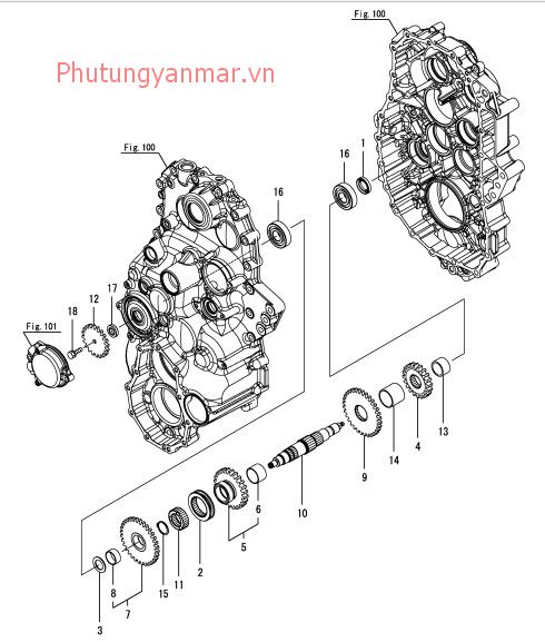 Trục truyền động di chuyển số 4